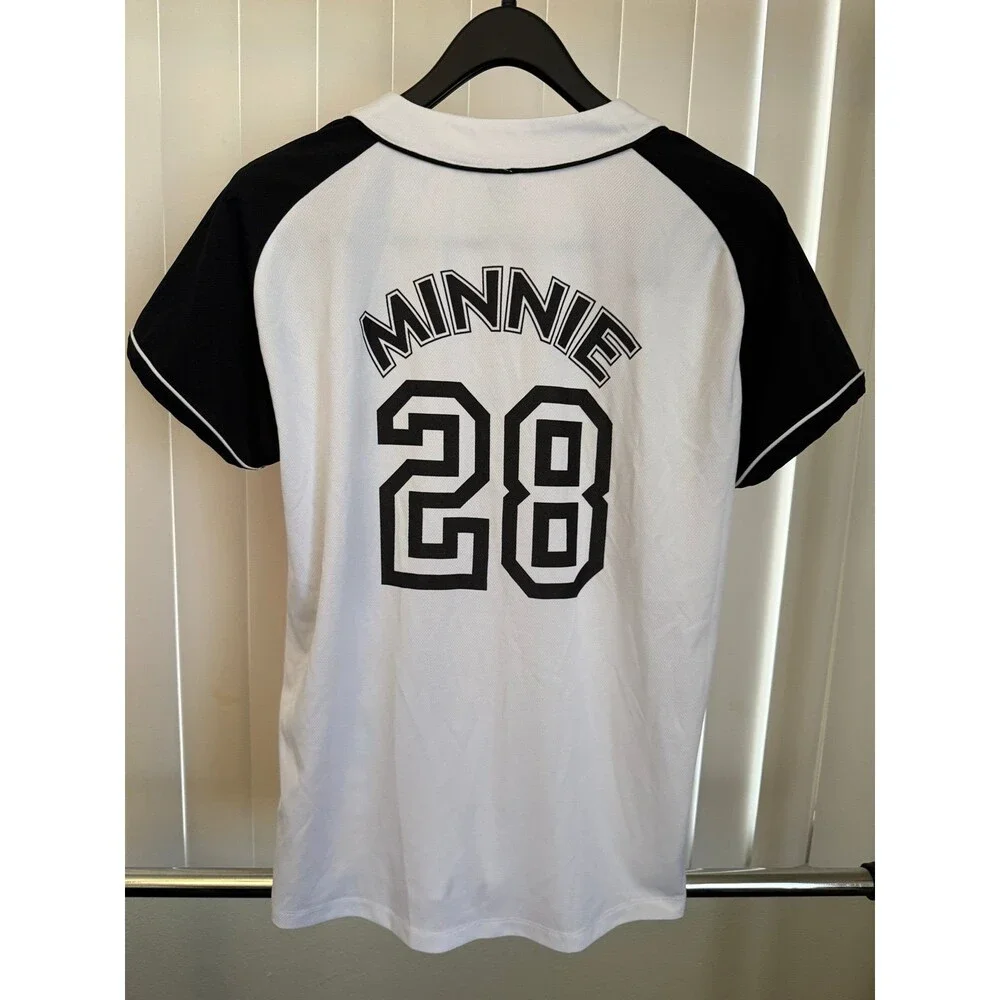 Women’s Disney Minnie Mouse Baseball Jersey #28 Size Medium